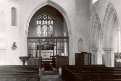 old photo of the interior of church