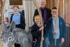 Revd. Graham leads a St Mary's Academy Service.