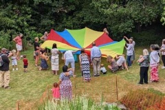 Youth b-b-q in Vicarage garden 2022