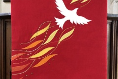 New Pulpit Fall  donated in memory of Kirsten Charsley by her parents.